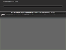 Tablet Screenshot of emailblaster.com